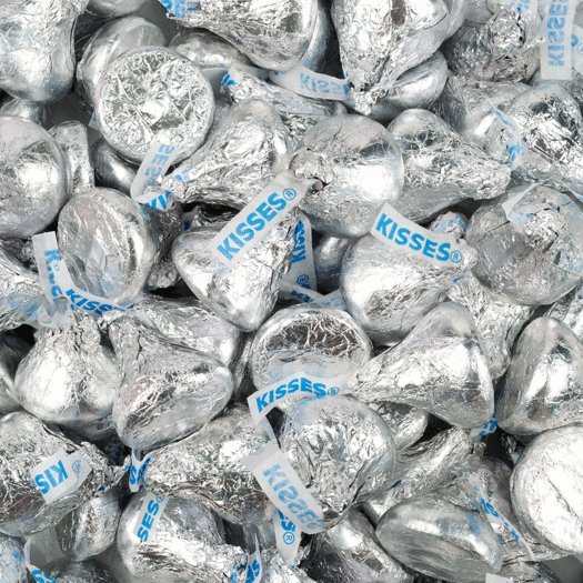 Hersheys Kisses couleurs individuelles pour bar a bonbons