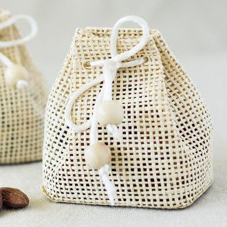 Bonbonnires cologiques pour Mariage - Pochette Naturelle Tisse 