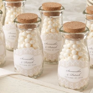 Pot  lait Personalis  Bonbonnires pour Rception de Mariage